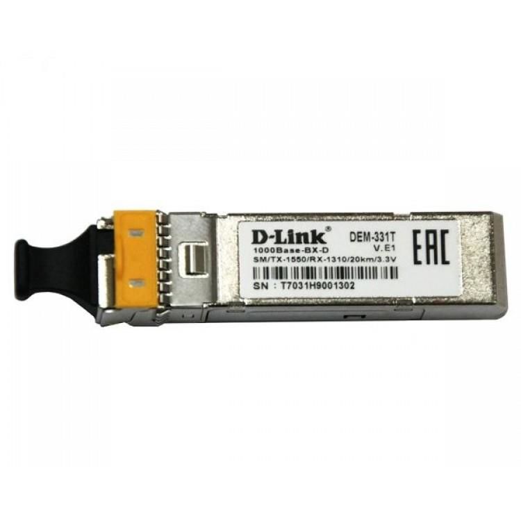D-LINK mini-GBIC LX SMF SFP TRANCEIVER TX:1550nm, RX:1310