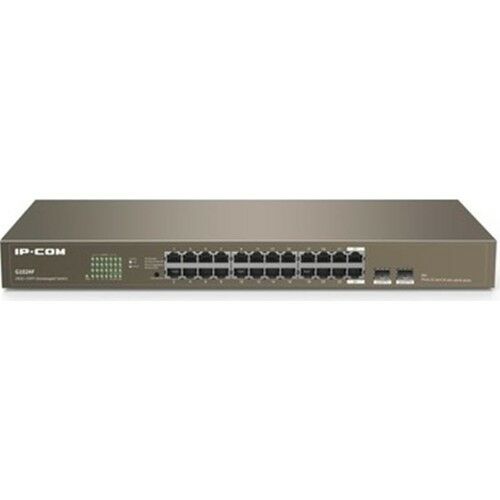 IP-COM IP-G1024F 24 PORT GIGABIT + 2X1GB SFP UPLINK RACKMOUNT SWITCH