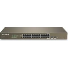 IP-COM IP-G1024F 24 PORT GIGABIT + 2X1GB SFP UPLINK RACKMOUNT SWITCH