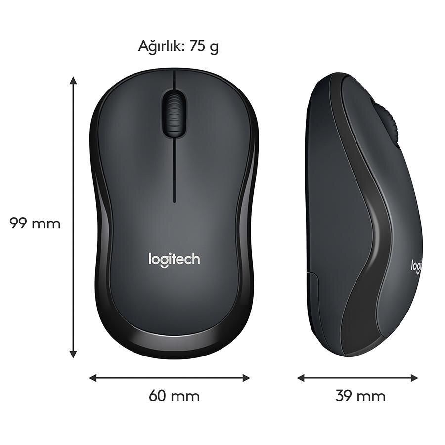 LOGITECH MOUSE KABLOSUZ M220 SILENT CHARCOAL